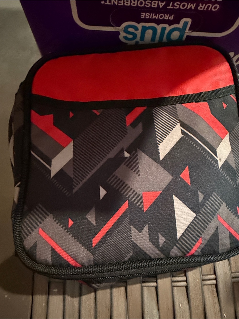 Artic zone red and black lunch box